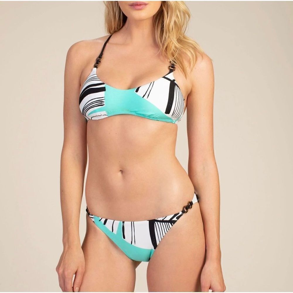 Trina Turk COPACABANA Bikini Set Top and Bottoms Size S